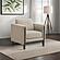 Islington Fabric Upholstered Panel Arm Accent Chair - Taupe by Coaster