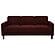 Ruth 77" Fabric Upholstered Track Arm Sofa - Rust Red by Coaster