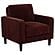 Ruth Fabric Upholstered Track Arm Accent Chair - Rust Red by Coaster