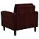 Ruth Fabric Upholstered Track Arm Accent Chair - Rust Red by Coaster