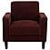 Ruth Fabric Upholstered Track Arm Accent Chair - Rust Red by Coaster