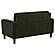Ruth Fabric Upholstered Track Arm Loveseat - Matcha Green by Coaster