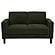 Ruth Fabric Upholstered Track Arm Loveseat - Matcha Green by Coaster