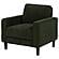 Ruth Fabric Upholstered Track Arm Accent Chair - Matcha Green by Coaster
