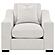 Ashlyn Fabric Upholstered Track Arm Accent Chair - Sand by Coaster