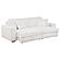 Jacana Corduroy Upholstered Dual Power Chaise Sofa - Ivory by Coaster