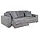 Jacana Corduroy Upholstered Dual Power Chaise Sofa - Grey by Coaster