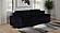 Jacana Corduroy Upholstered Dual Power Chaise Sofa - Black by Coaster