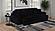 Jacana Corduroy Upholstered Dual Power Chaise Sofa - Black by Coaster