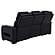 Zuma Faux Leather Dual Power Reclining LED Sofa - Black by Coaster