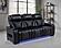 Zuma Faux Leather Dual Power Reclining LED Sofa - Black by Coaster