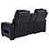 Zuma Faux Leather Dual Power Reclining LED Loveseat - Black by Coaster