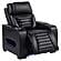 Zuma Faux Leather Upholstered Dual Power LED Recliner - Black by Coaster