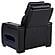 Zuma Faux Leather Upholstered Dual Power LED Recliner - Black by Coaster