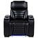 Zuma Faux Leather Upholstered Dual Power LED Recliner - Black by Coaster
