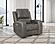 Brickston Triple Power Swivel Glider Recliner - Charcoal by Coaster