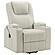 Armstrong Upholstered Power Lift Massage Recliner - Ivory by Coaster