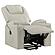 Armstrong Upholstered Power Lift Massage Recliner - Ivory by Coaster