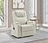 Armstrong Upholstered Power Lift Massage Recliner - Ivory by Coaster