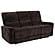Navarro Chenille Upholstered Reclining Sofa - Dark Brown by Coaster