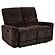 Navarro Chenille Upholstered Reclining Loveseat - Dark Brown by Coaster