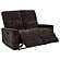 Navarro Chenille Upholstered Reclining Loveseat - Dark Brown by Coaster