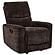 Navarro Chenille Upholstered Glider Recliner - Dark Brown by Coaster