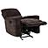 Navarro Chenille Upholstered Glider Recliner - Dark Brown by Coaster