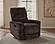 Navarro Chenille Upholstered Glider Recliner - Dark Brown by Coaster