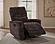 Navarro Chenille Upholstered Glider Recliner - Dark Brown by Coaster