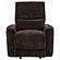 Navarro Chenille Upholstered Glider Recliner - Dark Brown by Coaster
