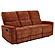 Navarro Chenille Upholstered Reclining Sofa - Burnt Orange by Coaster