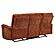 Navarro Chenille Upholstered Reclining Sofa - Burnt Orange by Coaster