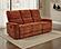 Navarro Chenille Upholstered Reclining Sofa - Burnt Orange by Coaster