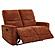 Navarro Chenille Upholstered Reclining Loveseat - Burnt Orange by Coaster