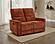Navarro Chenille Upholstered Reclining Loveseat - Burnt Orange by Coaster