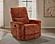 Navarro Chenille Upholstered Glider Recliner - Burnt Orange by Coaster