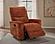 Navarro Chenille Upholstered Glider Recliner - Burnt Orange by Coaster