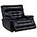 Hewitt Leather Upholstered Dual Power Recliner Chair - Black by Coaster