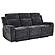 Kennett Chenille Upholstered Power Reclining Sofa Dark - Grey by Coaster