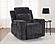 Kennett Chenille Upholstered Power Recliner Chair Dark - Grey by Coaster