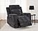 Kennett Chenille Upholstered Power Recliner Chair Dark - Grey by Coaster