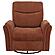 Adler Upholstered Power Swivel Glider Recliner - Rust by Coaster