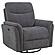 Adler Upholstered Power Swivel Glider Recliner - Charcoal Grey by Coaster