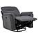 Adler Upholstered Power Swivel Glider Recliner - Charcoal Grey by Coaster