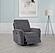 Adler Upholstered Power Swivel Glider Recliner - Charcoal Grey by Coaster