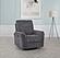 Adler Upholstered Power Swivel Glider Recliner - Charcoal Grey by Coaster