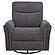 Adler Upholstered Power Swivel Glider Recliner - Charcoal Grey by Coaster