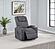 Louie Chenille Upholstered Power Lift Massage Chair - Grey by Coaster