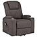 Louie Chenille Upholstered Power Lift Massage Chair - Brown by Coaster